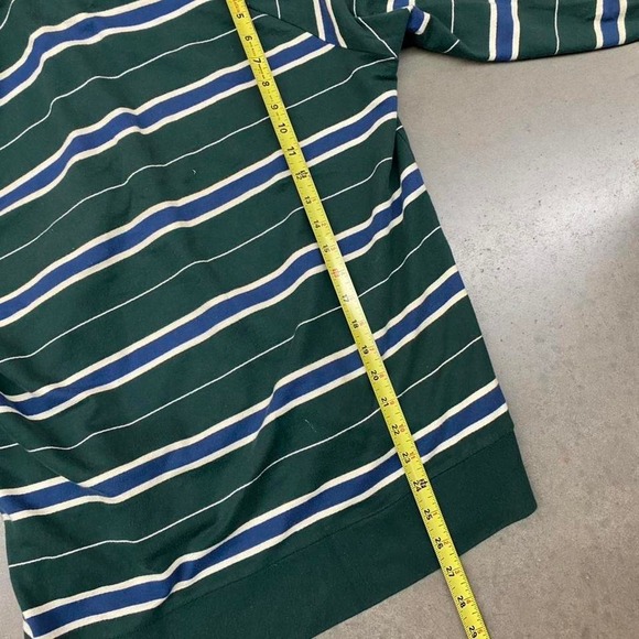 Green and blue Energie striped hoodie with embroidered logo - Picture 4 of 5